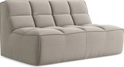 Modułowa sofa 2-osobowa - z tkaniny welwetowej - kreci - KALAI