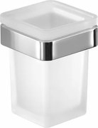 GEDY A81013Samoa szklanka, szkło mleczne/chrom