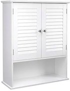 Biała skandynawska szafka łazienkowa wisząca G1-H80