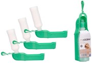 Butelka podróżna z miską dla psów 250 ml ANIMAL, zielona