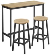 Zestaw jadalniany 1+2, stół barowy 100x40 cm i krzesła barowe TAYLOR SONOMA