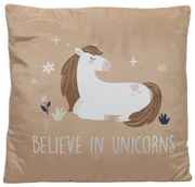 Poduszka dekoracyjna z jednorożcem, 40 x 40 cm