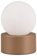 Biało-brązowa lampa stołowa (wys. 17 cm) Countess – Trio