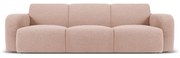 Różowa sofa z materiału bouclé 235 cm Molino – Micadoni Home