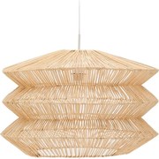 Lampa wisząca w naturalnym kolorze z rattanowym kloszem Dakit – Kave Home