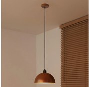 Duolla - Lampa wisząca na lince IRONLINE 1xE27/15W/230V Ø 27 cm miedziany/czarny