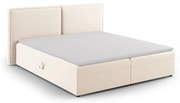 Kremowe łóżko boxspring ze schowkiem 160x200 cm Arendal – Cosmopolitan Design