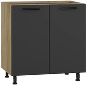 Szafka kuchenna dolna dąb craft + antracyt N3-E01