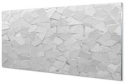 Szklany Panel Szare wielokąty