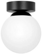 Biała lampa sufitowa szklana kula 8C A687 C7-C14