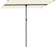 Outsunny Parasol Ogrodowy Obracający się o 180 Stopni z Ruchomym Masztem Aluminiowym 150x205cm Beżowy