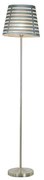 Lampa podłogowa SEGIN 1xE27/60W/230V szary/błyszczący chrom