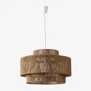 Zewnętrzna Lampa Sufitowa Kena Z Plecionego Papieru Ø60 Cm - Sklum