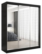 Szafa przesuwna - Debra 180 cm, czarny mat