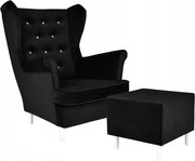 Fotel uszak z podnóżkiem Diana Family Meble