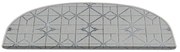 Szare dywaniki na schody zestaw 16 szt. 20x65 cm Cottage Warmth – Vitaus