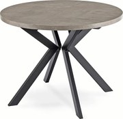 Stół Okrągły Rozkładany LUKAS 100-250 cm Beton Nowoczesny Loft