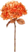 Sztuczny kwiat Hortenzja pomarańczowy, 17 x 34 cm
