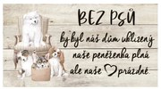 Bohemia Gifts Obrazek dekoracyjny - Psie serce