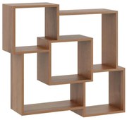 Minimalistyczna półka wisząca w kolorze orzech F3-T09