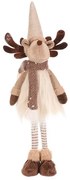 Dekoracja świąteczna Renifer stojący, wys. 51 cm, beżowy/brązowy
