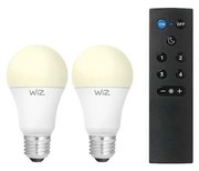 Zestaw 2x ściemnialnych żarówek LED A60 E27/9W/230V 2700K Wi-Fi + pilot - WiZ