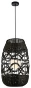 Lampa wisząca z dużym czarnym kloszem - 2S K398 E7-H00