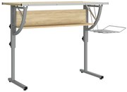 Biurko kreślarskie do pracy na stojąco dąb sonoma + szary F9-N01