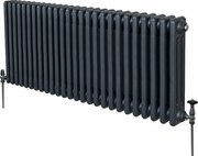Tradycyjny grzejnik 3-kolumnowy - 600 x 1192 mm - antracytowy szary