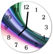 Zegar ścienny okrągły Abstrakcyjne linie