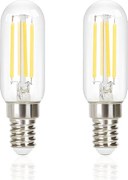 NETTLIFE Zestaw 2 sztuk E14 Cool White Vintage T25 4W 6000K Energooszczędna żarówka LED w stylu Edison z żarnikiem do szklanego okapu kuchennego