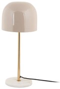 Kremowa lampa stołowa z metalowym kloszem (wysokość 50 cm) Manta – Leitmotiv