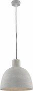 Lampa wisząca Portland z lakierowanego na szaro żelaza z betonowym kloszem śr. 20 i regulowanym kablem elektrycznym, 1 lampa 100 Ø28 BL305-S1-MD
