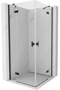 Mexen Mist-H Duo kabina prysznicowa uchylna 75 x 75 cm, transparent, czarna - 8A5-075L-075P-70-00