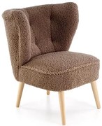 Brązowy fotel wypoczynkowy D9-F81