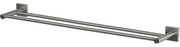 Spirella Podwójny wieszak ścienny na ręczniki Nyo 60 cm, szczotkowana stal nierdzewna