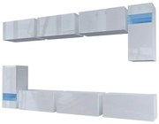 Meblościanka Podwieszana Biały Połysk E6-M07