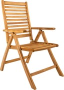 Doppler TAMAN NORFOLK FSC® - ogrodowy fotel z drewna tekowego z regulacją - (N374) TOWAR PO ZWROCIE