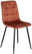 Rude krzesło tapicerowane welurem S3-B53