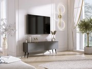 Szafka RTV: Antracyt, czarne nogi, 140 x 52 x 32 cm