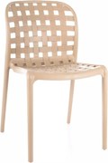 Krzesło z tworzywa STRIP beżowe SIGNAL