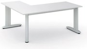 Narożne biurko PRIMO FLEXIBLE, 180x160 cm, biały