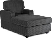 Fotel Wypoczynkowy Sofa NEO Szary Sztruksowy Nowoczesny