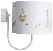 Kinkiet z abażurem do pokoju dziewczynki - A336 W7-K62