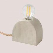 Ceramiczna Lampa Stolowa Fiana Kremowa - Sklum