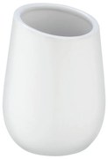 Biały ceramiczny kubek na szczoteczki Wenko Badi