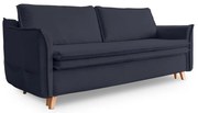 Ciemnoszara/antracytowa rozkładana sofa 225 cm Charming Charlie – Miuform