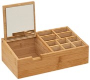 Organizer bambusowy z lusterkiem, 24 x 14 cm