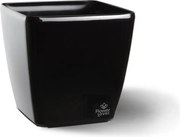 Flower Lover Osłonka na doniczkę Quadrato Easy czarny, 22 cm