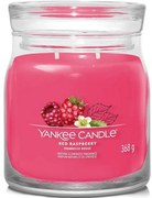Yankee Candle Świeca zapachowa średnia Signature Red Raspberry, 368 g, M